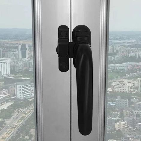 (Abertura negra a la derecha) Manijas de ventanas interiores de aluminio y plástico - Manijas de ventanas corredizas interiores y exteriores (1/5)