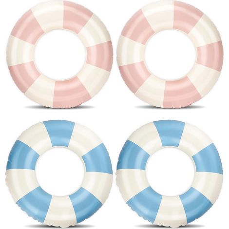 Ensemble de 4 bouées gonflables, pour garçons et filles, pour la plage et le lac, les fêtes aquatiques d'été.-AquaForge (1/5)
