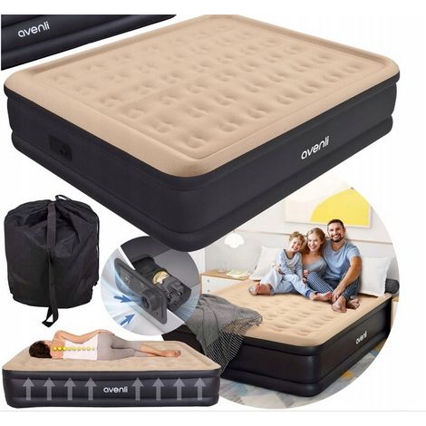 Materasso matrimoniale autogonfiabile Avenli con pompa elettrica 203x157x47 cm (1/5)