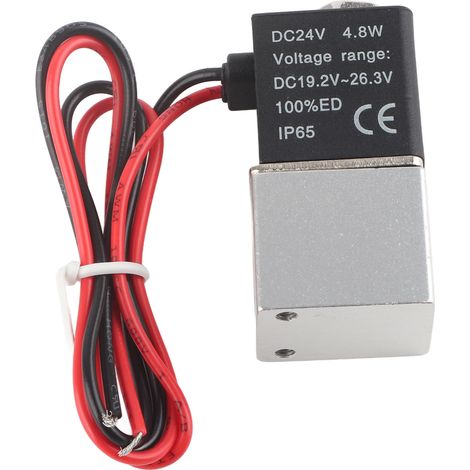 Électrovanne 24V DC Réponse Rapide 2/2 Voies Air Eau Huile G1/4 (1/5)