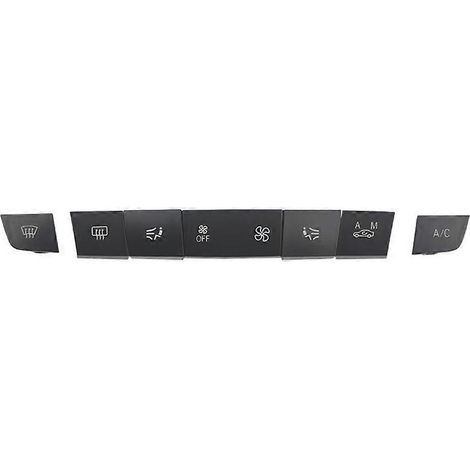 Cache-boutons de climatisation de console centrale 64119287340 compatible avec BMW Série 3 F30 F34 F35 et Série 1, 2 et 4 F20 F21 F22 F23 F32 F33 F36, lot de 7 (1/5)