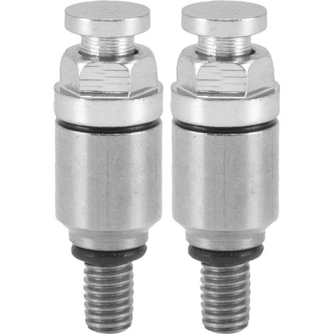 2 pièces M5x0.8 fourche en alliage d'aluminium purgeur d'air soupape de décharge de remplacement pour CRF150R CR125R CR250R CRF250R argent (1/5)