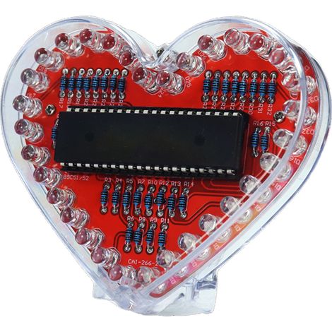 Kit De Soudure Led Rgb En Forme De Coeur - 25 Led Rgb - Pour Apprentissage De La Soudure - Idéal Pour Débutants Étudiants - 1 Pièce (1/5)