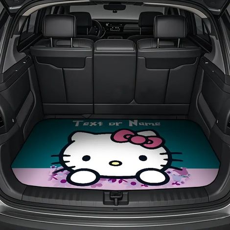 Tapis de coffre de voiture toutes saisons en velours antidérapant, résistant à la saleté et à l'usure - 75 x 100cm [velours cristal]