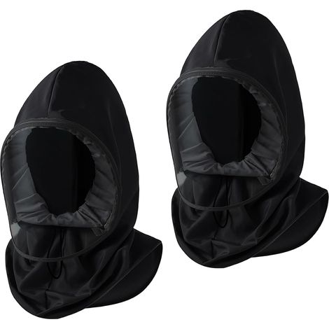 Lot de 2 capuches de protection transparentes avec panneau transparent avec cordon de serrage pour la cuisine, les tâches ménagères, l ' entretien du jardin, lot de 2 (1/5)