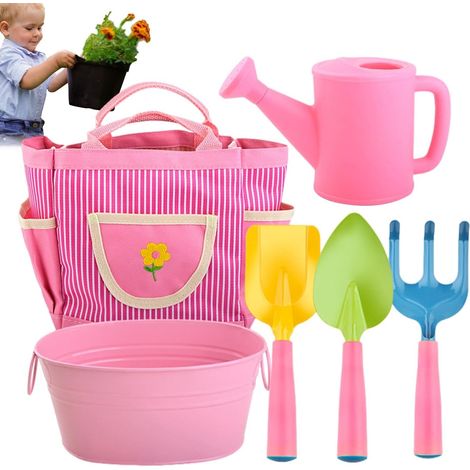 Conjunto De Ferramentas De Jardim Para Crianças 6 Brinquedos De Areia Seguros Para Praia Com Bolsa (1/5)