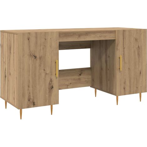 Maison Exclusive - Schreibtisch Artisan-Eiche 140 x 50 x 75 cm Ho