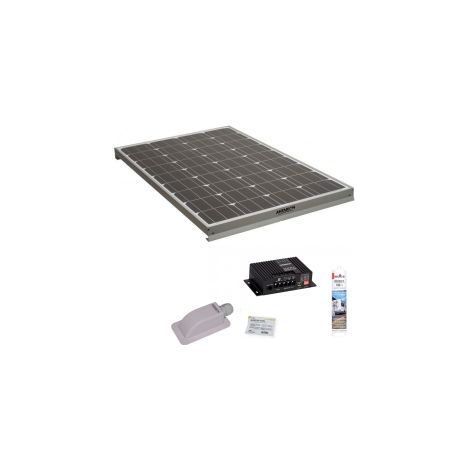 Pack ANTARION Panneau Solaire Monocristallin 140W + Kit de Pose Solaire avec Régulateur
