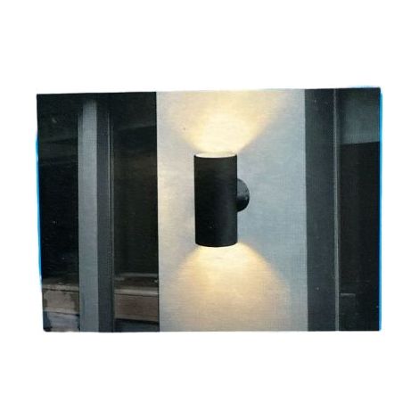 Applique LED da Parete Nero 18W 1600Lm Doppia Emissione CCT 3000K 4200K 6400K per esterni IP65