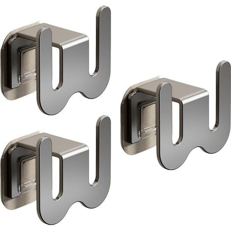 Porte chaussons mural gain de place sans perçage support en aluminium pour salle de bain chambre et dortoir (1/5)