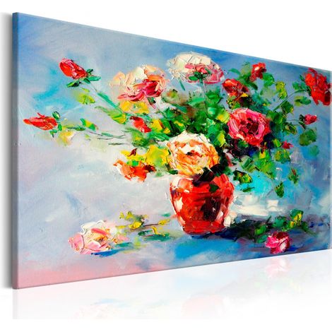 Tableau Imprimé "Beautiful Roses" 60 x 90 cm (1/2)