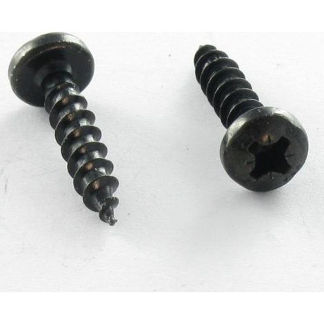 VBA3 Tête ronde TR Pozi 4X13 Acier zingué noir-1 pièce (1/5)