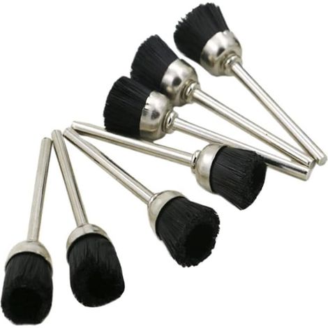 5 pièces/Ensemble 3mm mandrin Rigide abrasif Nylon Tasse Brosse Outil de Polissage Roues Outils rotatifs 45mm Longueur meulage Accessoires - 80 (1/5)