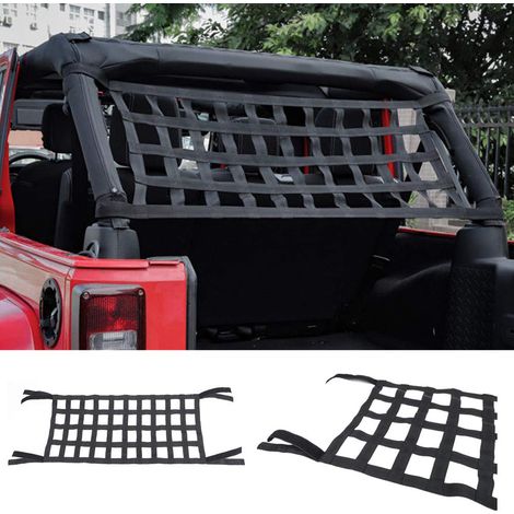 Filet de chargement arrière supérieur pour Jeep Wrangler, hamac de toit pour voiture, lit de repos pour Jeep Wrangler JK 2007-2018 (1/4)