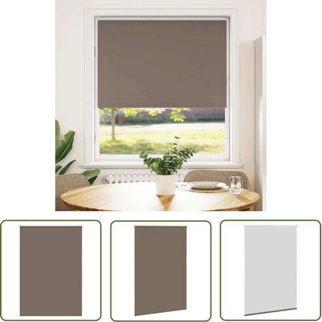 vidaXL Verdunkelungsrollo Kaffeebraun 115x150 cm Stoffbreite 110,7 cm (1/5)