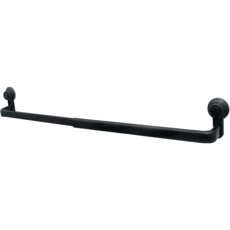 Porte-Serviettes à Ventouse Noir en ABS et Alliage sans Perçage (1/5)