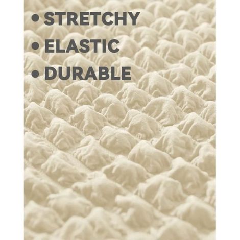 Housse De Canapé - 1 Place Avec Jupe - Polyester 95 Elasthanne 5 - Extensible Haute Élasticité - Lavable En Machine - Taille S (1/4)