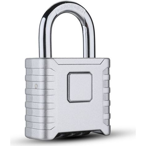 Cadenas à combinaison, cadenas en acier inoxydable à longue anse robuste - Cadenas à combinaison à 4 roues pour casiers de gym, unités de stockage, abris, garages, clôtures-Short crochet (1/5)