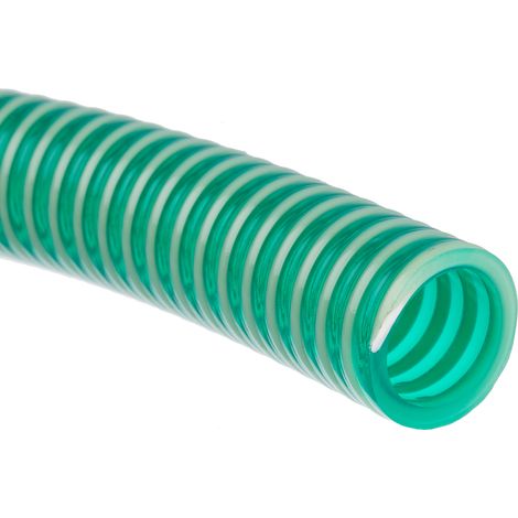 Rs Pro – Conduit flexible PVC renforcé 5m – Transport de liquides et boues – Diamètre 19mm – Couleur verte pour applications industrielles