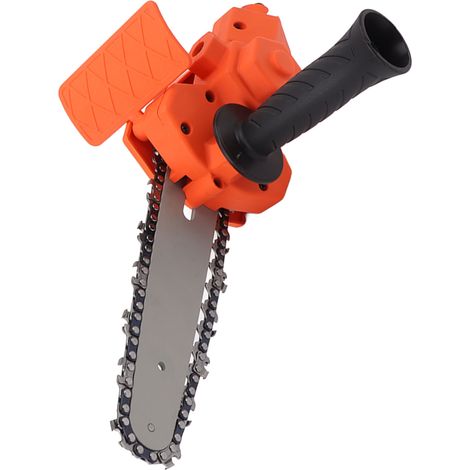 Adaptateur de tête de conversion pour scie électrique sans fil, transformant une perceuse électrique en scie à chaîne électrique, 15 cm (6 pouces), orange (1/5)