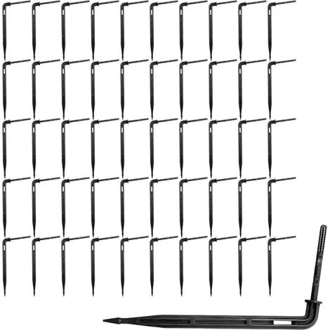 50 Pièces Goutteur Irrigation, Micro Asperseur Goutte à Goutte pour Tube 3/5 mm, Goutteur d'irrigation,kit d'irrigation, Serre (1/4)