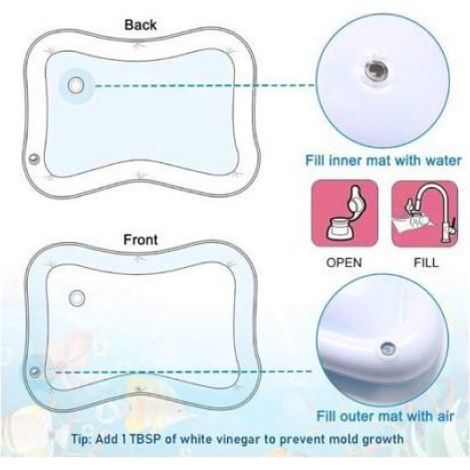Tapis D Eau - Pour Chat - PVC Souple Ecologique - 50 X 65 Cm - Usage Interieur Et Exterieur - 1 Unite (1/5)