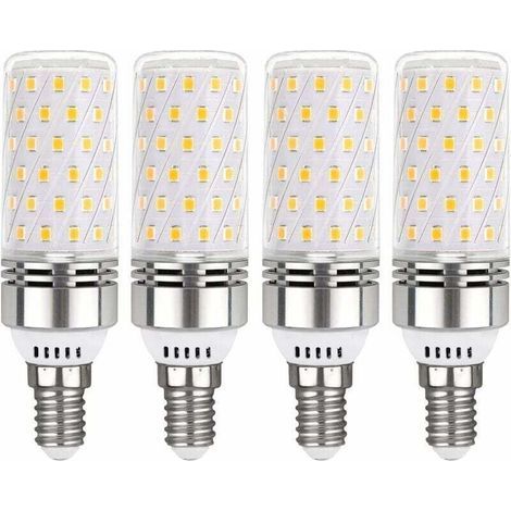 Lampadina E14 LED 12W Bianco Freddo 6000K, 1450LM, Equivalente Alogena E14 100W, Luce a 360°, AC 220V, Lampadina E14 LED per Illuminazione Interna, non dimmerabile, confezione da 4 (1/5)