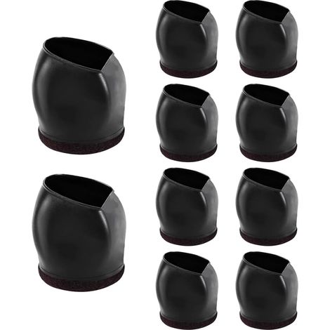 Lot de 10 embouts antidérapants pour pieds de chaise, installation facile pour un mouvement silencieux et un sol lisse. (1/5)