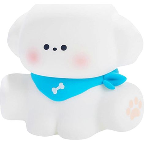 Hunde-Nachtlicht, USB-aufladbare Silikon-Nachtlampe für Kinder, LED-Bettlampe in Welpenform, 3-Touch-Steuerung