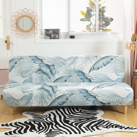 Stretch-Sofabezug ohne Armlehnen – Polyester- und Elasthan-Schutz – Elastische Passform – Passend für Sofas mit einer Breite von 180–220 cm (1/4)
