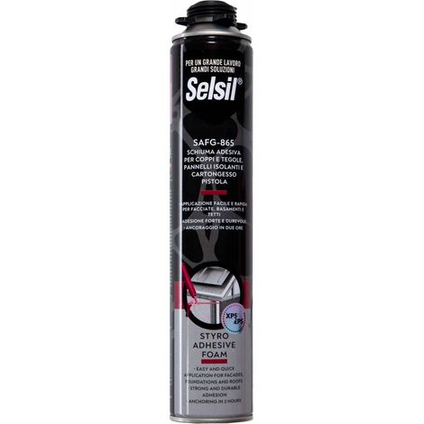 12 x SELSIL SCHIUMA POLIURET COPPI E TEGOLE PIST 750 ML