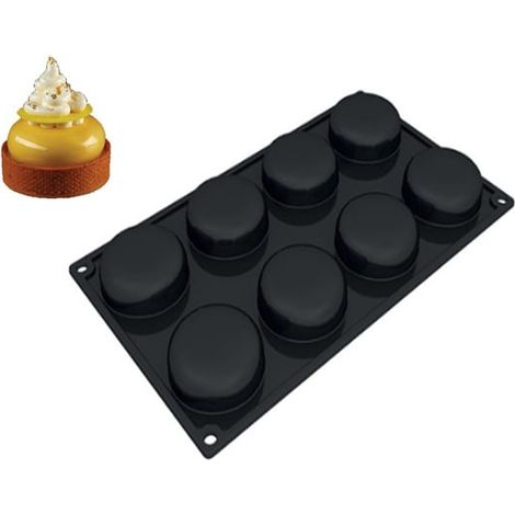Runde Silikonform für eine Portion