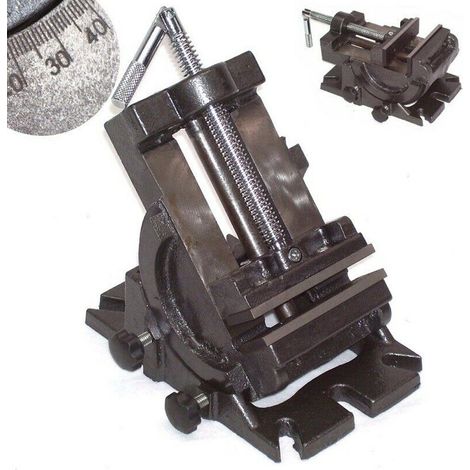 Maschinenschraubstock 100 mm 4" kippbar 55526 Schraubstock schwenkbar (1/5)