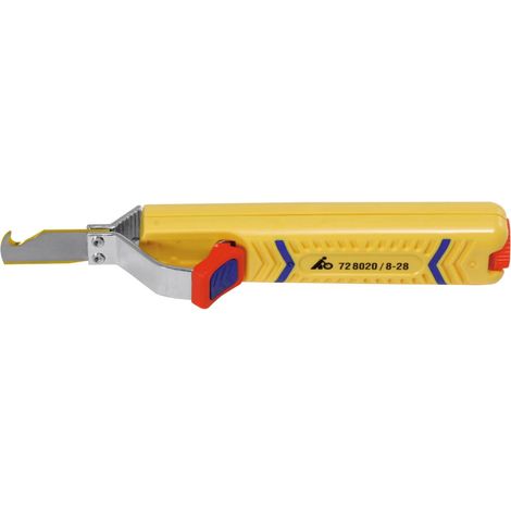 Jokari 10280 NO. 28 H SECURA Coltello spelafili Adatto per Cavi rotondi 8 fino a 28 mm