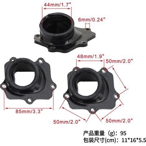 Adaptateur de collecteur d'admission pour YAMAHA YZ250 2000-2018 et YZ250X 2016-2018 5HC-13565 (1/4)