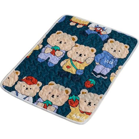 Tapis rafraîchissant en latex pour animaux de compagnie, tapis antidérapant à motifs pour chiens, lit respirant pour chats, tapis de couchage pour chiens, chiots et chats (1/5)