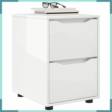 888841 Armoire de rangement Blanc brillant 40 x 48 x 57 cm (1/5)