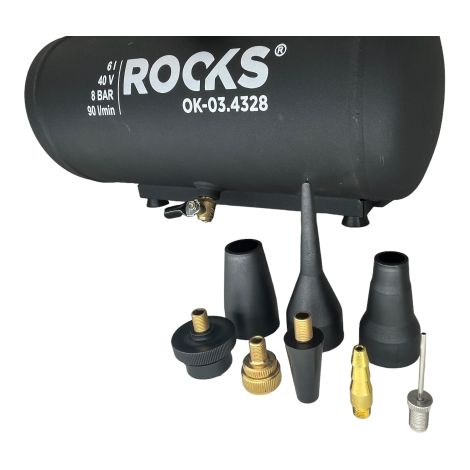 Compressore ROOKS 20V AQ-ONE 40V 6L 8 Bar 1 HP (OK-03.4328)