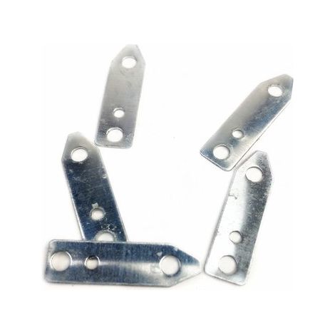 Plaques d'électrodes métalliques 7 mm x 25 mm, 30 pièces, plaques conductrices en zinc, accessoires et consommables pour expériences scientifiques DIY (1/2)
