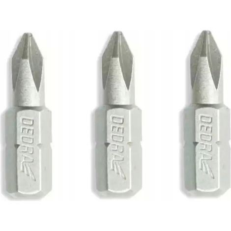 Set di 3 punte per cacciavite, PH 1x25 mm