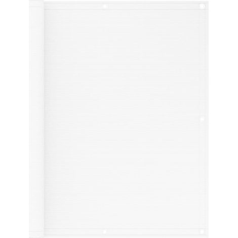 Écran de balcon Blanc 120x400 PEHD (1/5)