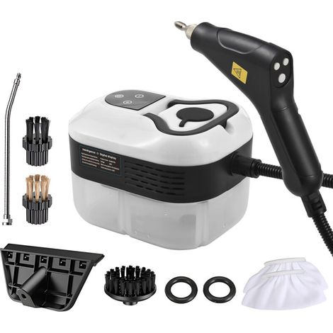 Nettoyeur vapeur portable à écran tactile, 105 °C/221 °F, réservoir d'eau de 1 200 ml/40,5 oz, adapté aux canapés, vitres et cuisines (1/5)