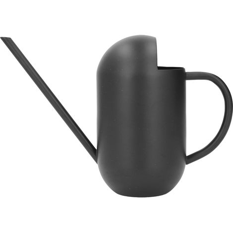 Arrosoir en acier inoxydable 800ML noir elliptique bec long pulvérisateur portable pour jardinage intérieur et extérieur (1/5)