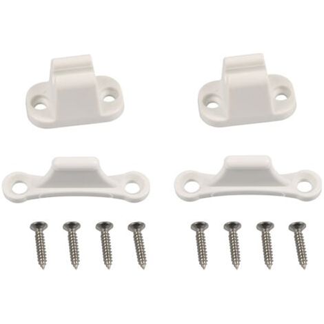 Serrure Porte pour Camping-Car et Caravane , Compatible Trous de Montage de 35 mm et 48 mm , Accessoires Camping Car , Serrure Blanche pour Compartiment , Sécurité Renforcée pour Camping-Car (1/5)