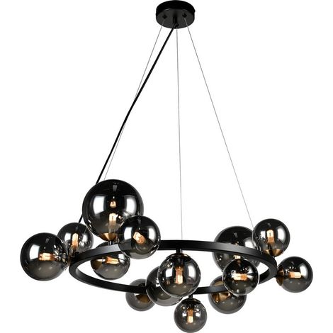 LAMPARA 14L  ASTROS  NEGRO (1/5)