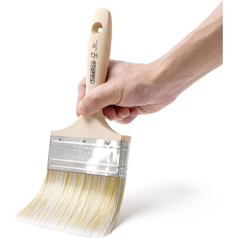 Grand pinceau de 100 mm - Pinceau de peinture pour peinture, huile de bois et peinture murale - Pinceau à lasure pour lasure sur bois (1/5)