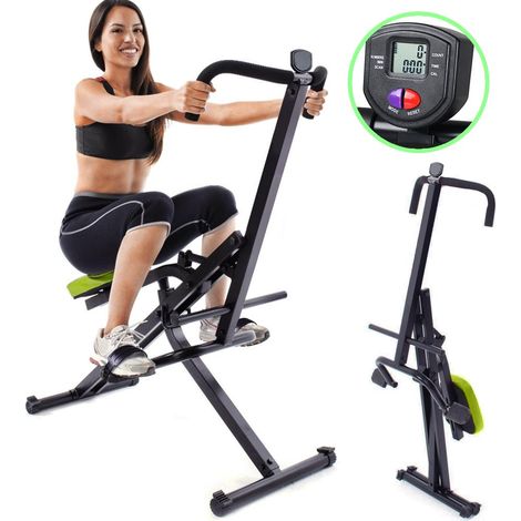 Attrezzo Total Fitness Allenamento Palestra Cardio Addominali Crunch con Display (1/5)