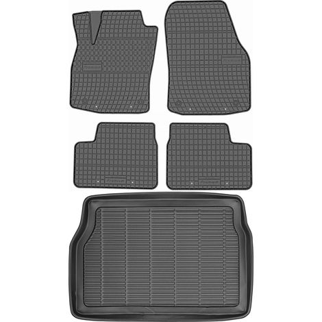 Juego de alfombrillas de goma para coche y maletero para Opel Astra III H Hatchback (2004-2009).