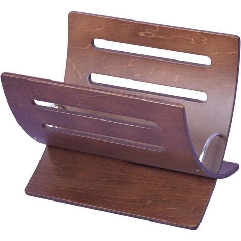 Portariviste in legno marrone scuro per riporre riviste DIV05003
