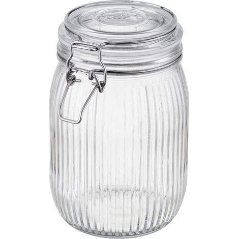 Contenitore in vetro Galizia lino 950ML 14×11×17cm (1/3)